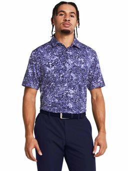 Under Armour - Blue Printed Polo T-Shirt