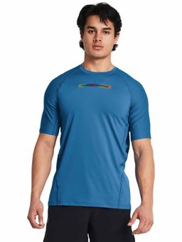 Under Armour - Blue Color Block T-Shirt