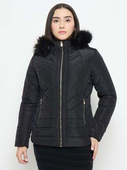 Madame - Black Quilted Fur Jacket
