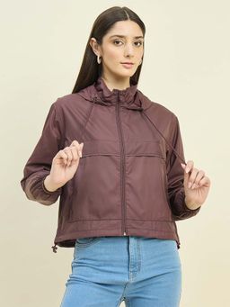Madame - Wine Red Hooded Jacket