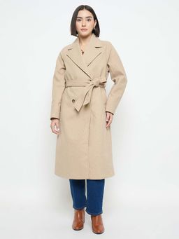 Madame - Beige Belted Long Coat