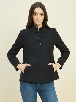 Madame - Black Mock Neck Coat