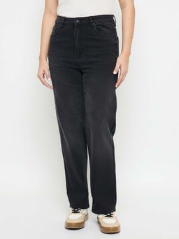 Madame - Dark Grey Straight Fit Jeans