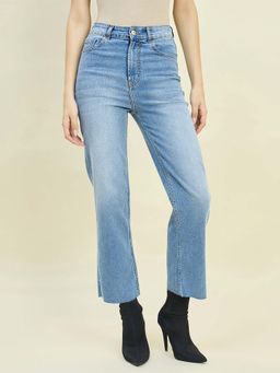 Madame - Light Blue Straight Fit Jeans