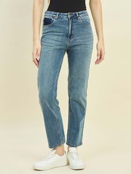 Madame - Blue Straight Fit Jeans