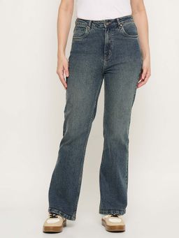 Madame - Double Wash Tinted Bootcut Jeans