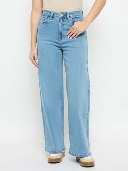 Madame - Light Blue Straight Fit Jeans