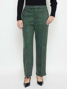 Madame - Green Straight Trousers