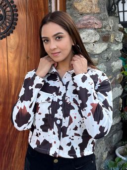 Tandul - Women's Cow Printed Jacket
