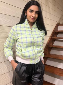 Tandul - Women Checks Casual Jacket