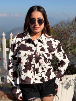 Tandul - Women's Cow Printed Jacket