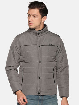 SHOWOFF - Men's Casual Grey Solid Jacket