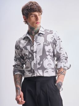HIGHLANDER - Men Multi-Colour Viscose Rayon Slim Fit Shirt