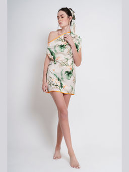 Pallavi Agarwal - White Tropical Dress