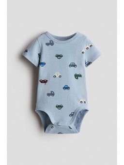 H&M - Unisex Blue Printed Bodysuit