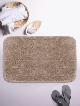 BIANCA - Beige Thick Ultra Soft Anti Slip Bath Mat