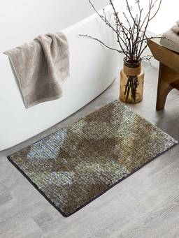 BIANCA - Brown Super Soft Designer Anti Slip Bath Mat