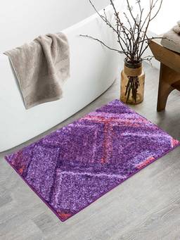 BIANCA - Purple Super Soft Designer Anti Slip Bath Mat