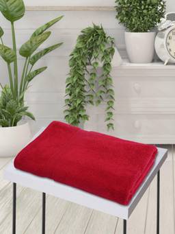 BIANCA - Red Ultra Soft Zero Twist 100% Cotton Towel