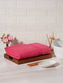 KOPA - Pink Quick Dry 100% Cotton Soft Terry Bath Towel