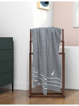 Nautica - Grey High Absorbency Super Fast Drying Bamboo Bath Towel