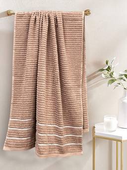 BIANCA - Beige Extra Plush Turkish Terry Bath Towel
