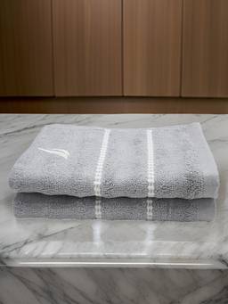 Nautica - Grey High Absorbency Super Fast Drying Bamboo Hand Towel (Pack of 2)