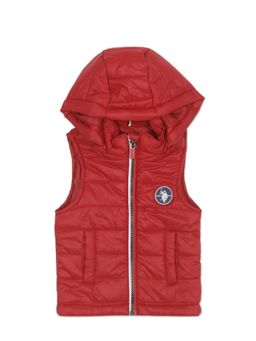 U.S. POLO ASSN. - Boys Red Sleeveless Puffer Jacket