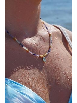 Arvino - Multi Pastel Gemstone Drop Necklace