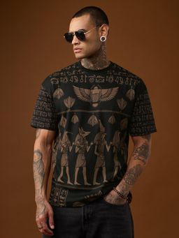 The Souled Store - Black Official Nomad: Egyptian Men Oversized T-shirt