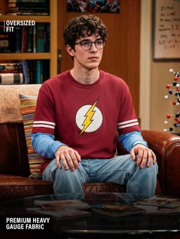 The Souled Store - Maroon Official The Big Bang Theory: Sheldon Cooper Men T-Shirt