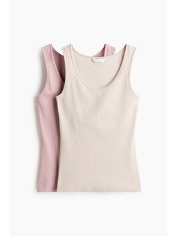 H&M - Women Pink Mama 2-Pack Nursing Vest Tops