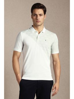 Louis Philippe - Mens Green Printed Polo T-Shirt