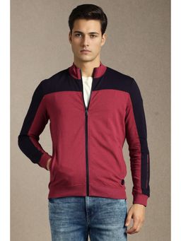 Louis Philippe - Mens Casual Red Print Jacket