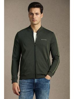 Louis Philippe - Mens Casual Green Solid Jacket