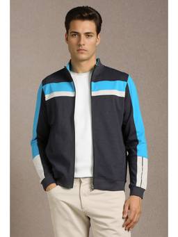 Louis Philippe - Mens Casual Grey Print Jacket