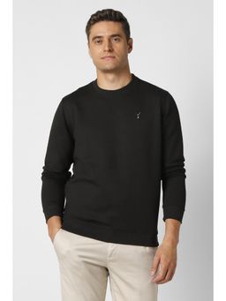 Peter England - Mens Black Solid Sweatshirt