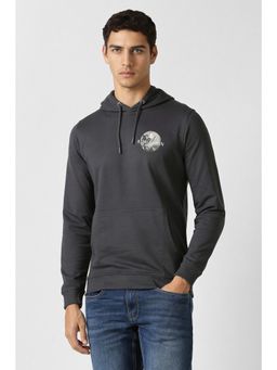 Van Heusen - Mens Grey Graphic Print Hoodie