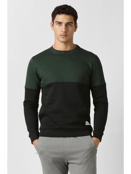 Van Heusen - Mens Green Colorblock Sweatshirt
