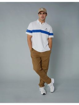 American Eagle - White Ae Logo Rugby Polo T-Shirt