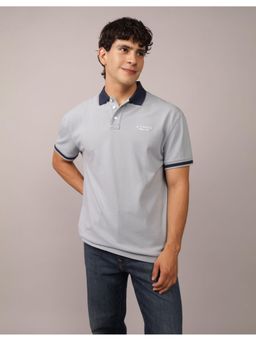 American Eagle - Blue Ae Logo Rugby Polo T-Shirt