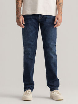 GANT - Men Blue Washed Regular Fit Jeans