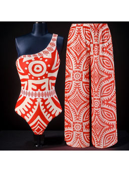 MISS MOSA BY AKANKSHA - Women Orange Nemo Swimsuit with Pant