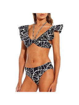 MISS MOSA BY AKANKSHA - Women Black Selestia Bikini Top with Panty & Sarong