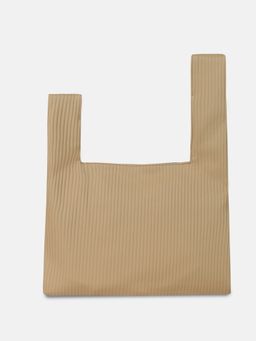 Haute Sauce - Asymmetrical Handle Beige Handbag