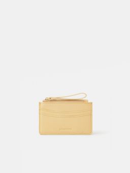 Accessorize London - Women's Yellow Curved Card Holder