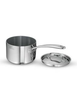 TRAMONTINA - Fusao Triply Ceramic 2.1L Sauce Pan EX with SS304 Lid 100% Non-Toxic (16cm)