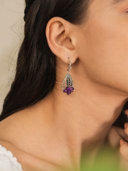 Shaya by CaratLane - Mammilaria Bloom Drop Earrings in 925 Silver