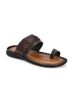 Hitz - Men's Brown Leather Daily Wear Kolhapuris