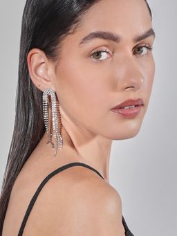 VERO MODA - Silver Rhinestone Earring